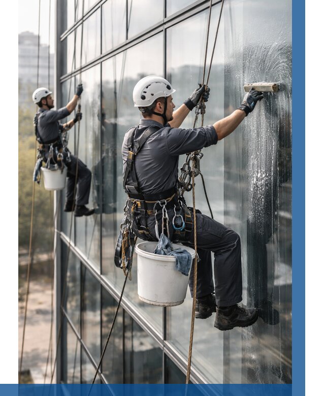 Мойка сплошного остекления в Конаково, заказать от 304 р.| ВЫСОТНИК-Кнк