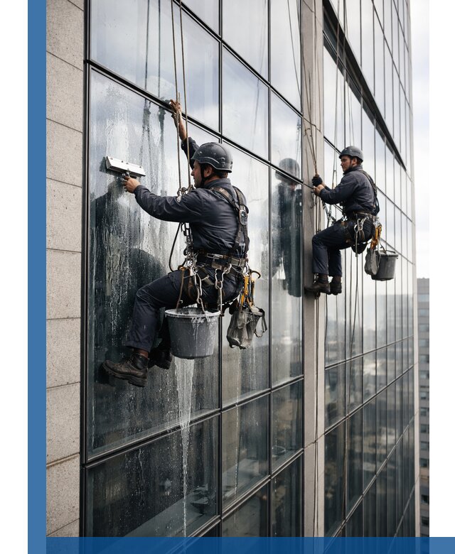 Профессиональная мойка стеклянных фасадов зданий в Конаково