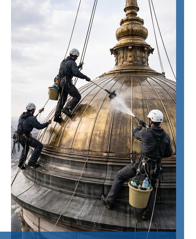 Мойка куполов и шпилей в Конаково от 8110 р. - заказать | ВЫСОТНИК-Кнк