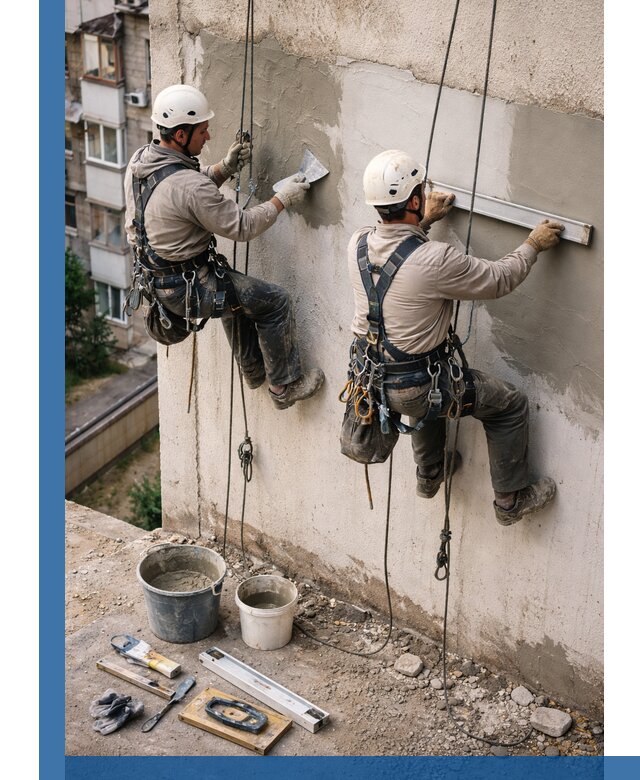 Комплексный ремонт штукатурного фасада с гарантией в Конаково