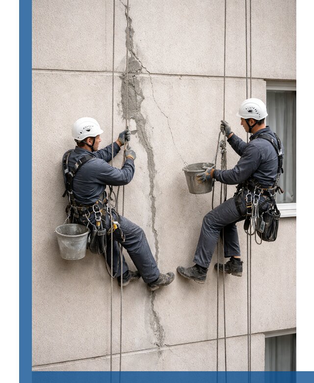 Заделка трещин на фасаде в Конаково с гарантийным ремонтом