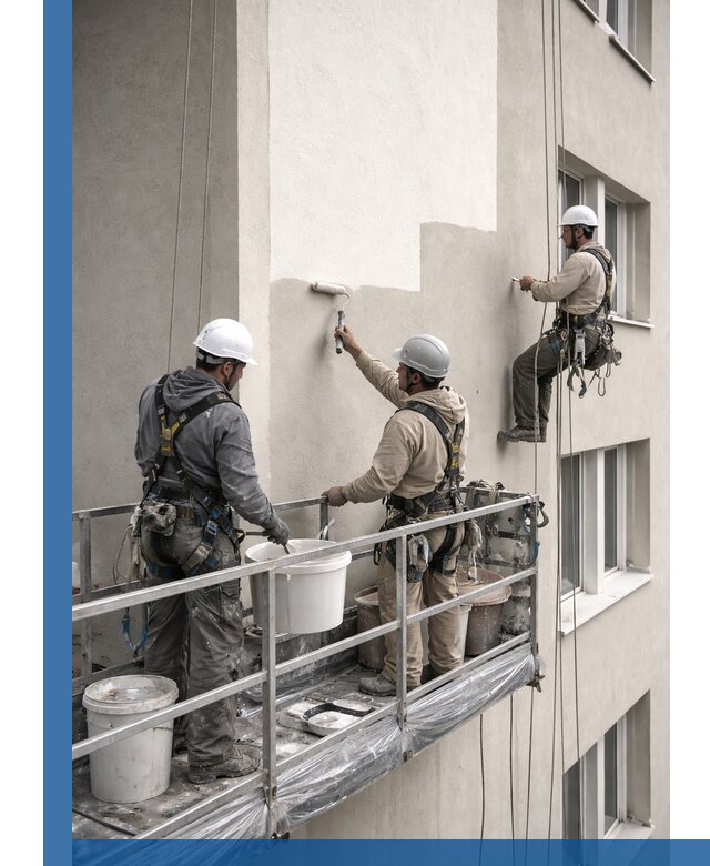 Покраска оштукатуренного фасада в Конаково под ключ с гарантией