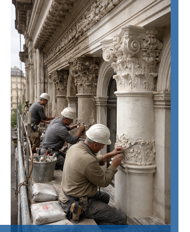 Реставрация фасадной лепнины в Конаково от 2534 р. | ВЫСОТНИК-Кнк