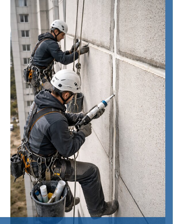 Герметизация межпанельных швов в Конаково от 710 р. | ВЫСОТНИК-Кнк
