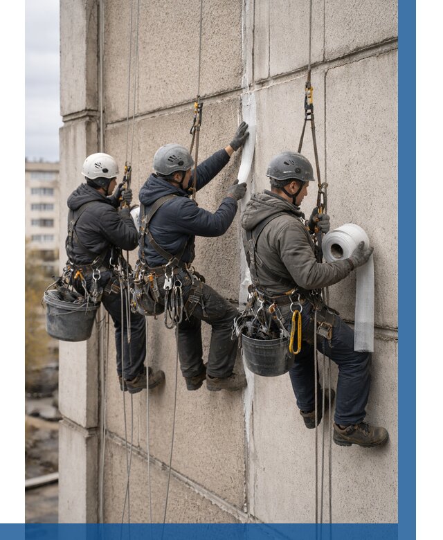 Ремонт межпанельных швов в Конаково от 760 р. | ВЫСОТНИК-Кнк