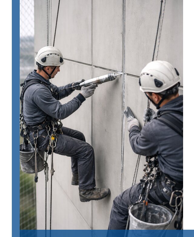 Первичная герметизация швов фасадов и кровель в Конаково