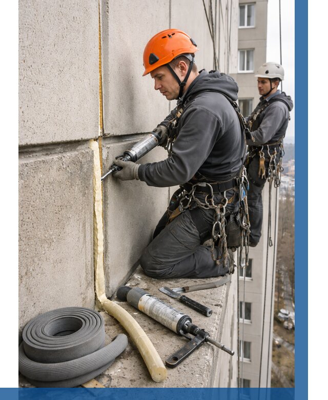 Теплый шов межпанельные швы в Конаково от 710 р. | ВЫСОТНИК-Кнк