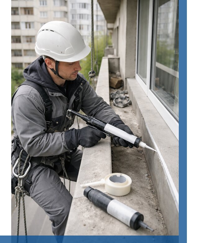 Герметизация швов лоджии в Конаково от 4562 р. | ВЫСОТНИК-Кнк