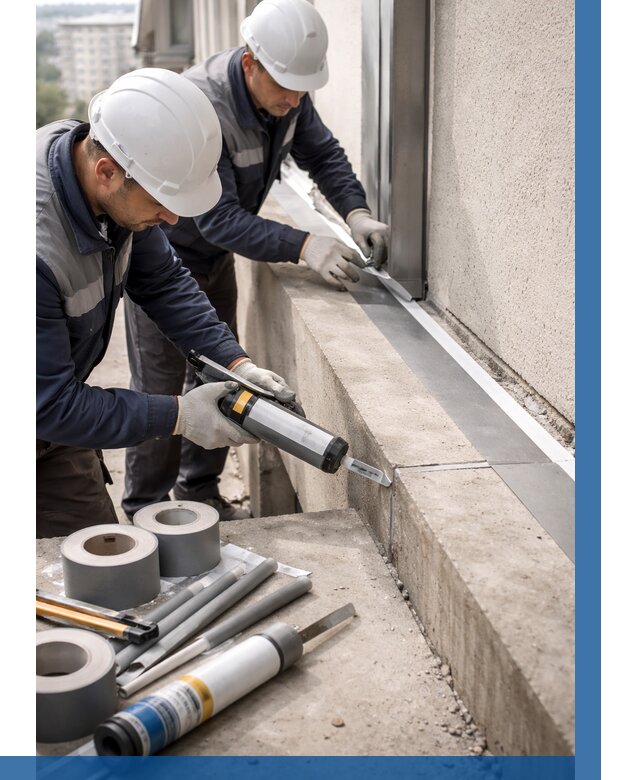 Герметизация примыкания балкона в Конаково от 4562 р. | ВЫСОТНИК-Кнк