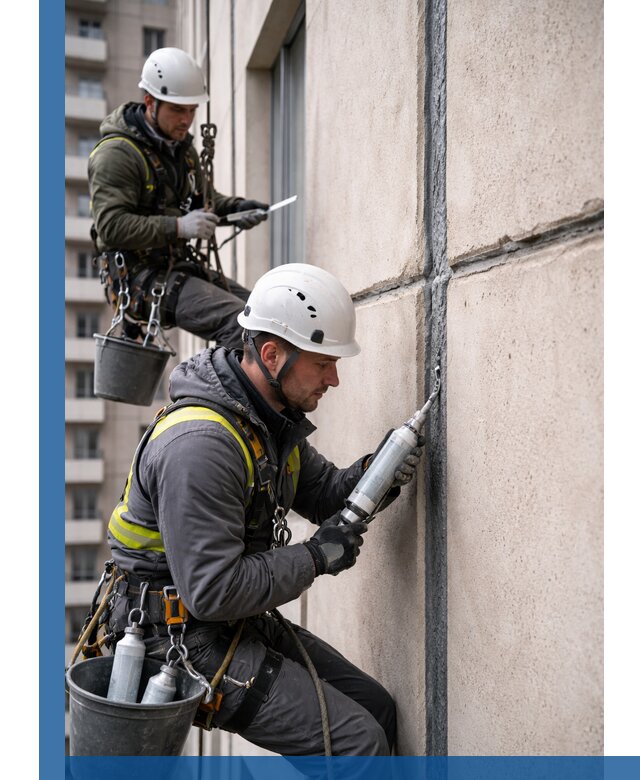 Герметизация деформационных швов фасада в Конаково качественно