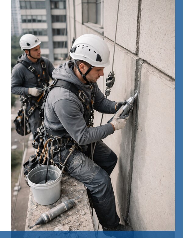 Ремонт деформационных швов здания в Конаково от 1014 р. | ВЫСОТНИК-Кнк