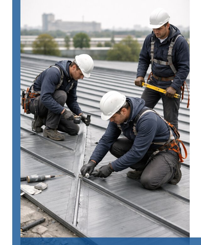 Ремонт фальцевой кровли в Конаково срочно и качественно