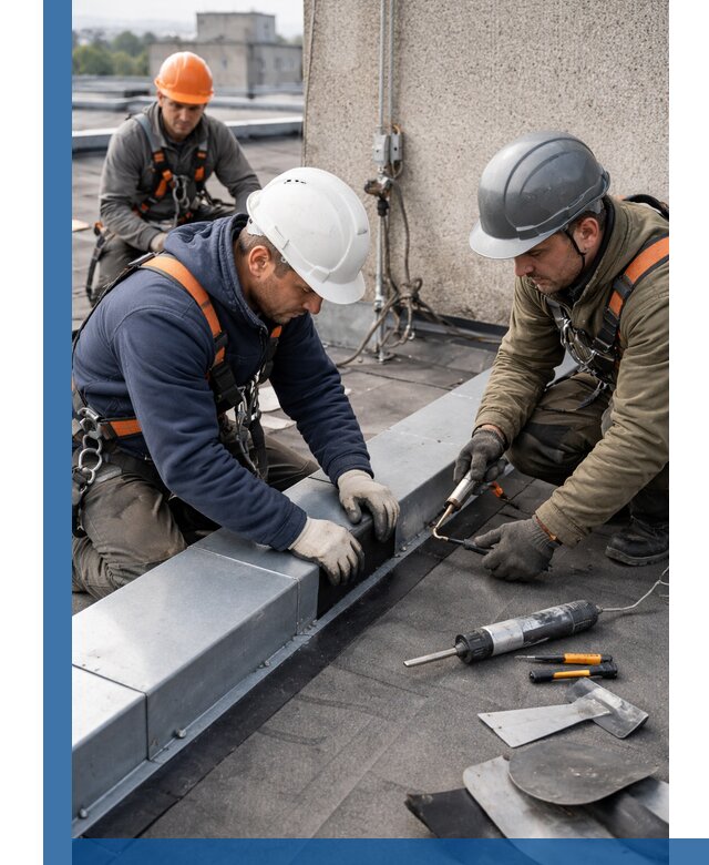 Ремонт кровельных примыканий в Конаково профессионально