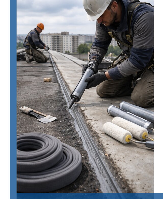 Герметизация швов кровли в Конаково с гарантией герметичности