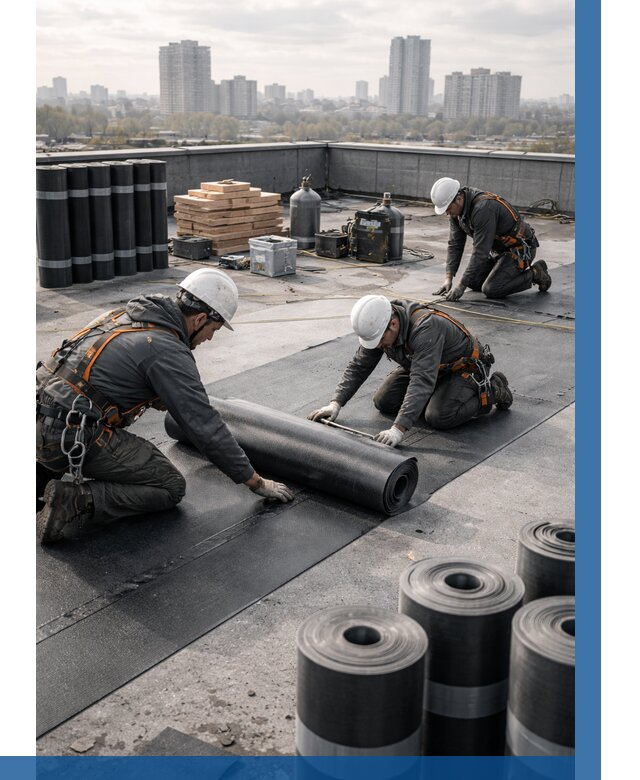 Монтаж мягкой кровли под ключ в Конаково от 456 р. | ВЫСОТНИК-Кнк