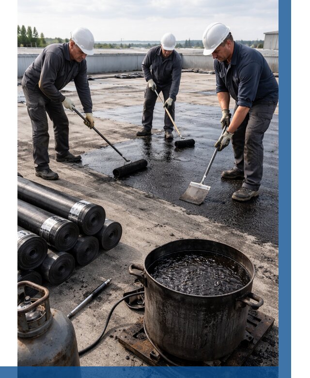 Гидроизоляция кровли мастикой в Конаково от 608 р. | ВЫСОТНИК-Кнк