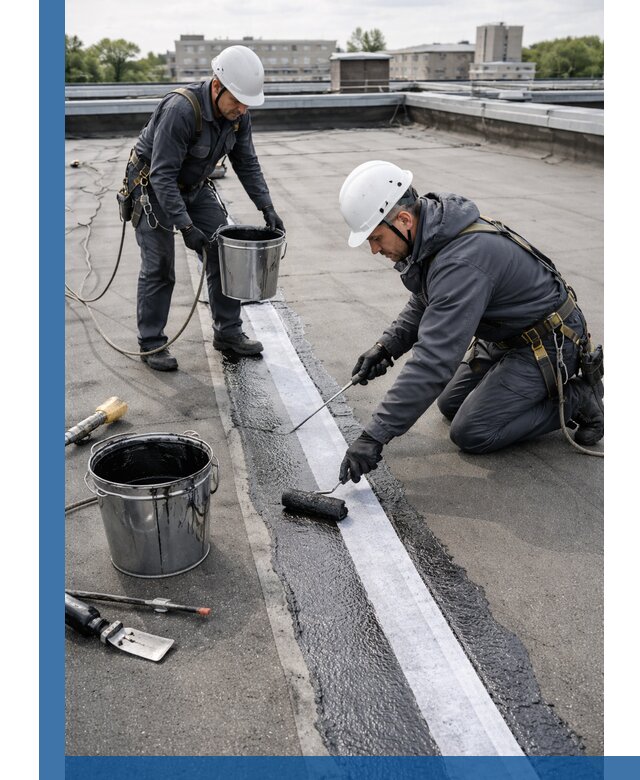 Гидроизоляция кровли мастикой в Конаково надежная защита