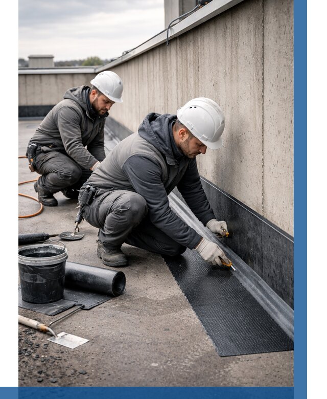 Гидроизоляция примыканий на кровле в Конаково от 912 р. | ВЫСОТНИК-Кнк