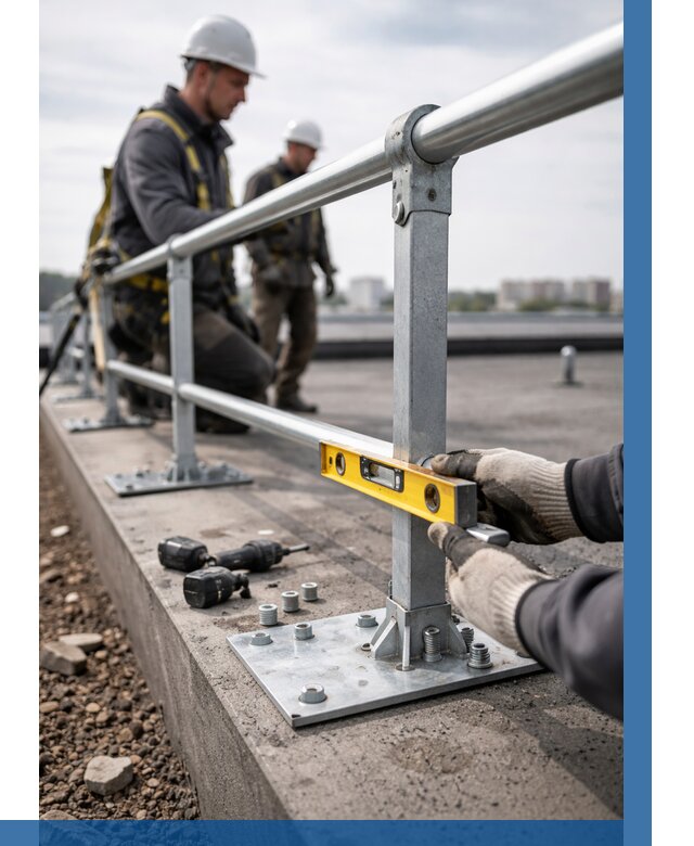 Монтаж кровельного ограждения в Конаково от 1216 р. | ВЫСОТНИК-Кнк