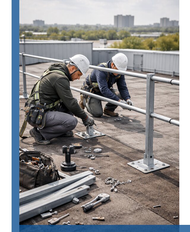 Монтаж кровельного ограждения в Конаково под ключ с гарантией