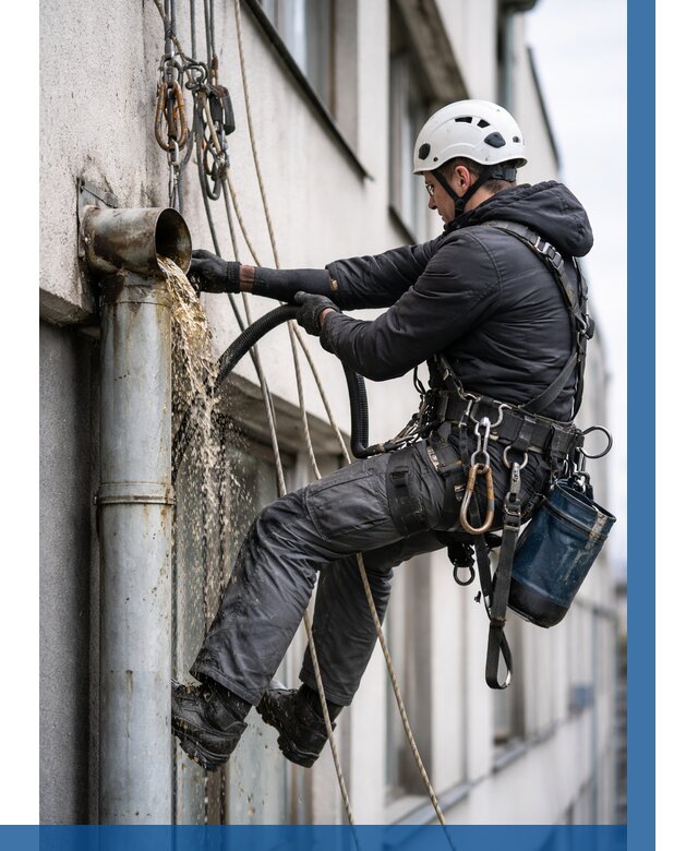 Прочистка водосточных труб в Конаково от 3548 р. | ВЫСОТНИК-Кнк