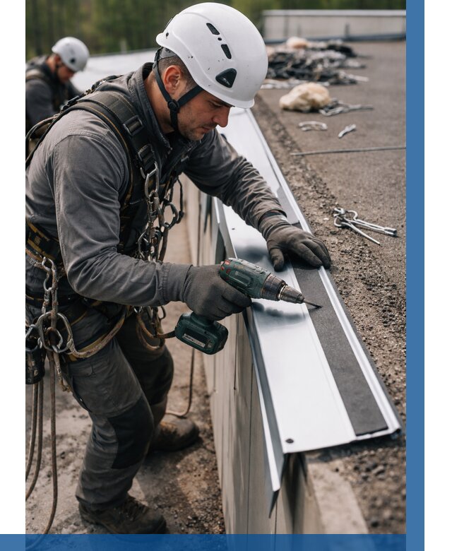 Монтаж капельника на кровле в Конаково от 304 р. | ВЫСОТНИК-Кнк