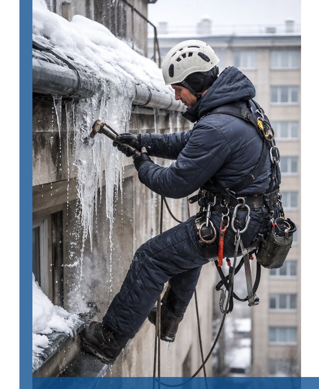 Удаление наледи и чистка водостоков в Конаково оперативно и безопасно