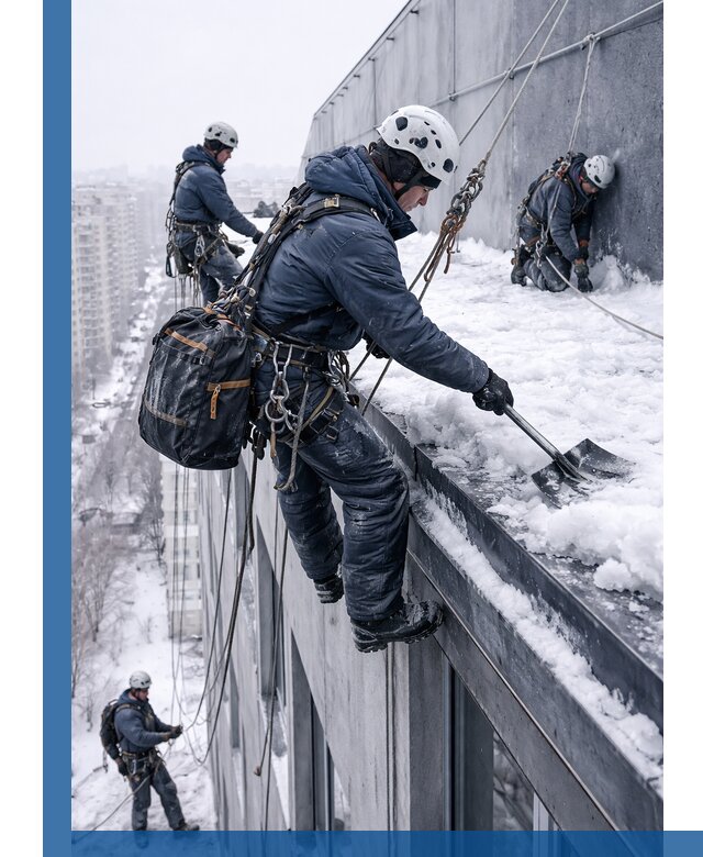 Абонентское обслуживание кровли зимой в Конаково регулярный уход