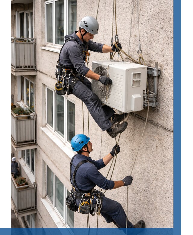 Перенос внешнего блока кондиционера в Конаково от 9123 р.| ВЫСОТНИК-Кнк