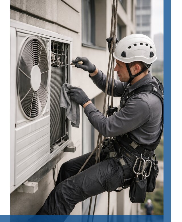 Обслуживание внешнего блока кондиционера в Конаково от 2737 р.ВЫСОТНИК-Кнк