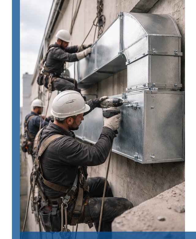 Профессиональный монтаж вентиляционных коробов в Конаково под ключ