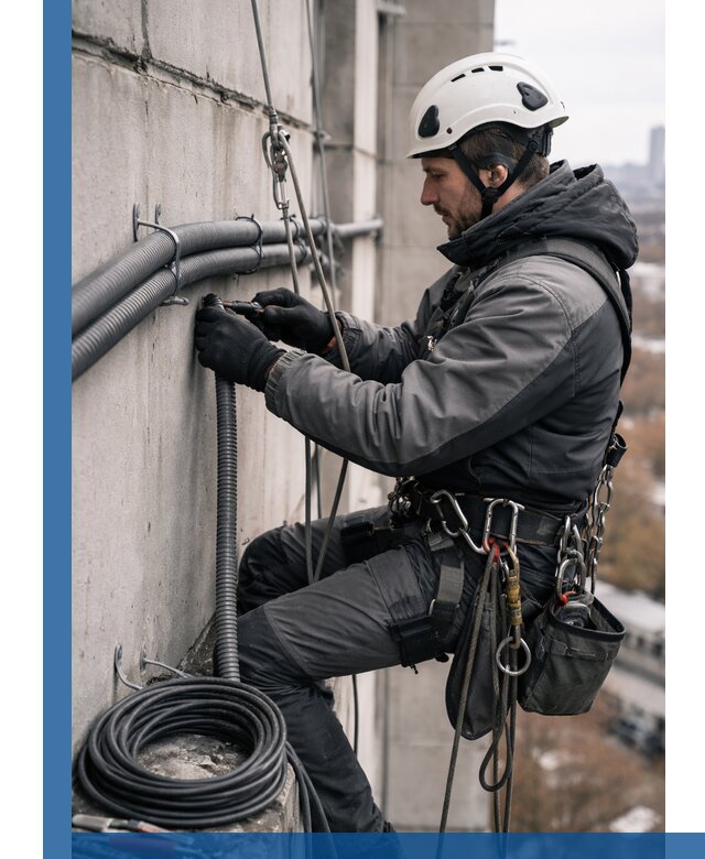 Профессиональный монтаж гофры для кабеля в Конаково с гарантией