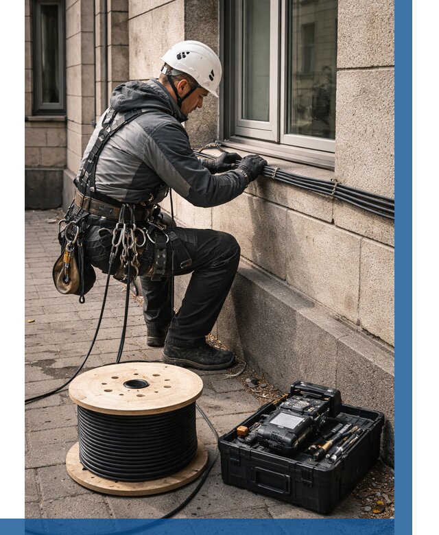 Прокладка оптоволоконного кабеля в Конаково от 811 р. | ВЫСОТНИК-Кнк