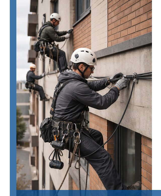 Крепление кабеля на фасаде монтаж и крепеж в Конаково