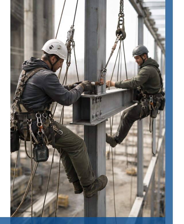 Монтаж металлоконструкций на высоте в Конаково от 3548 р. | ВЫСОТНИК-Кнк