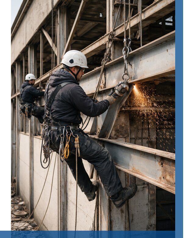 Демонтаж металлоконструкций на высоте в Конаково от 6589р. |ВЫСОТНИК-Кнк