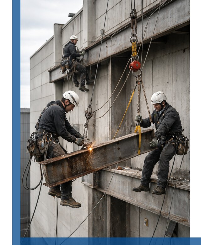 Демонтаж металлоконструкций на высоте в Конаково под ключ