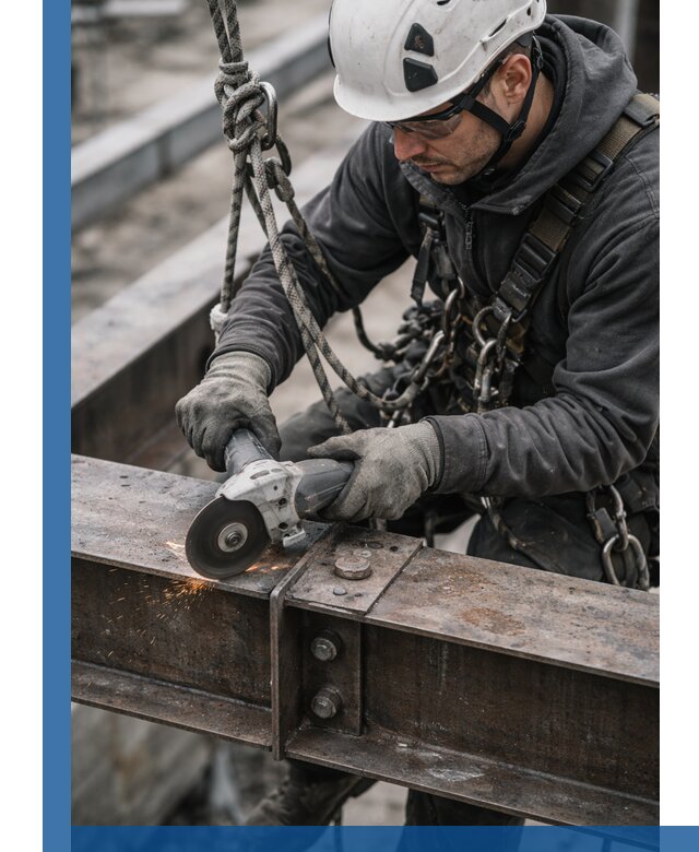 Резка металла на высоте в Конаково для зданий и конструкций