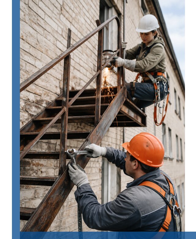 Ремонт и восстановление пожарных лестниц с выездом в Конаково
