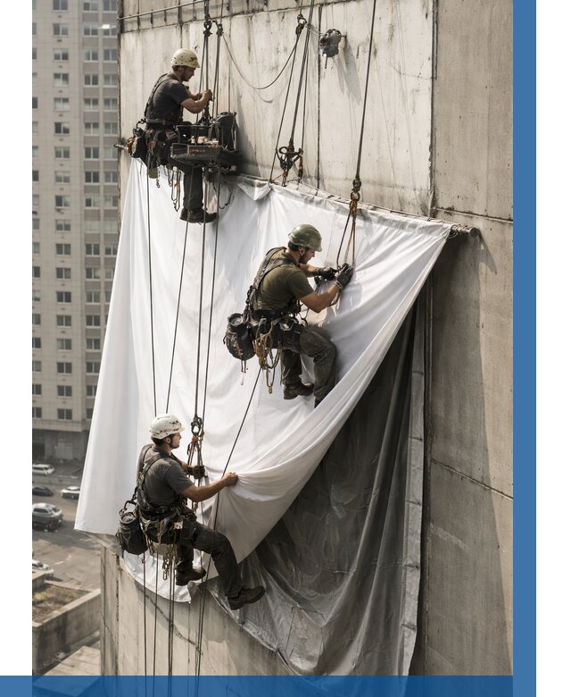 Замена баннерного полотна в Конаково от 6589 р. | ВЫСОТНИК-Кнк—заказать