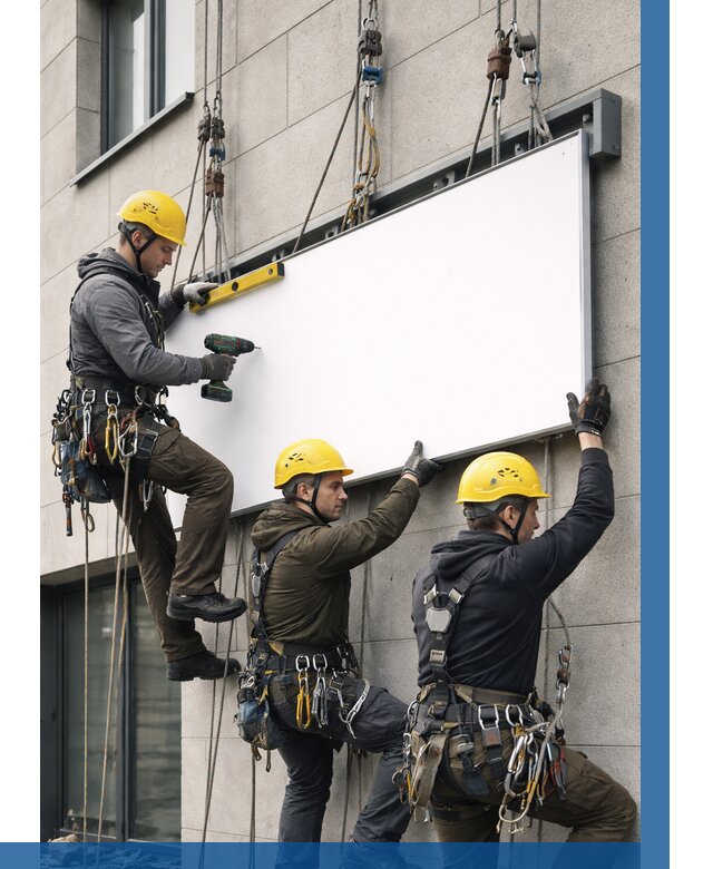 Монтаж рекламной вывески в Конаково от 8110 р. | ВЫСОТНИК-Кнк