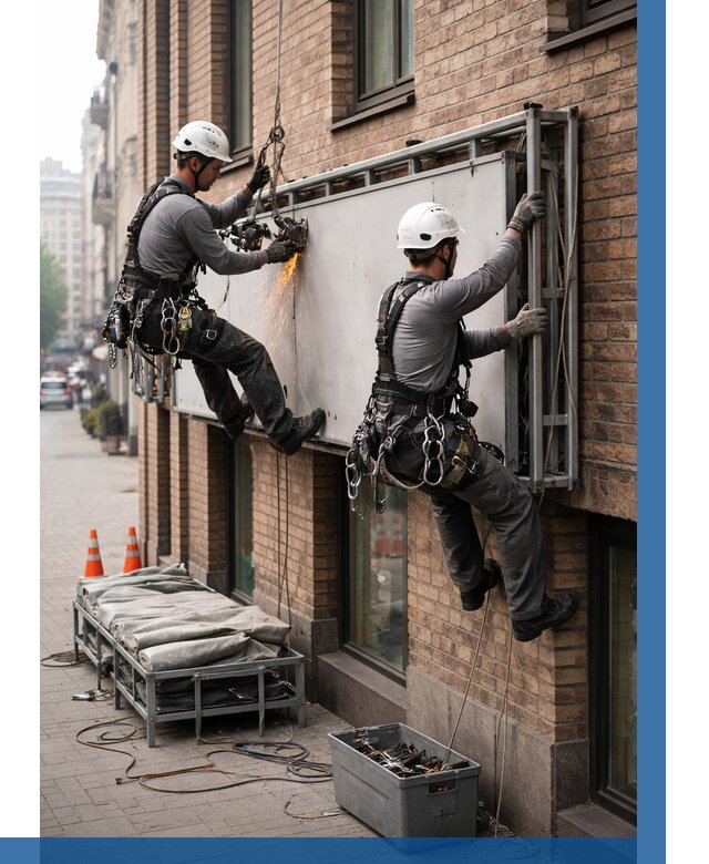 Демонтаж рекламной вывески в Конаково от 6589 р. | ВЫСОТНИК-Кнк