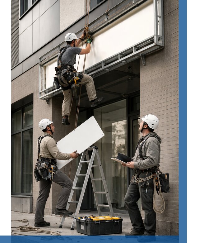 Монтаж светового короба в Конаково от 6589 р. | ВЫСОТНИК-Кнк