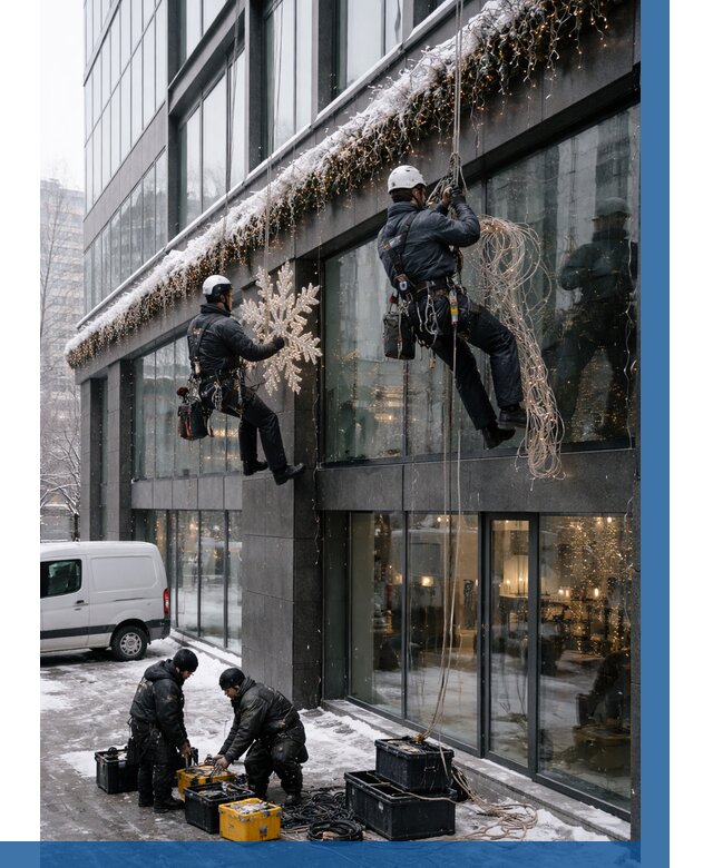 Демонтаж новогоднего оформления в Конаково от 5575 р. | ВЫСОТНИК-Кнк