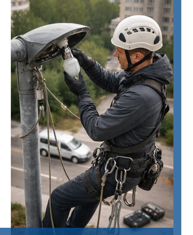 Замена ламп на высоте в Конаково от 2534 р. | ВЫСОТНИК-Кнк