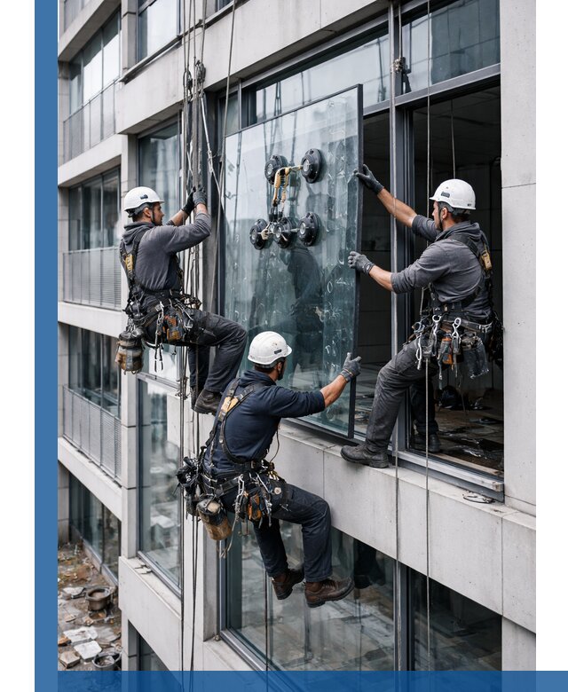 Фасадное остекление и монтаж витражей зданий в Конаково под ключ