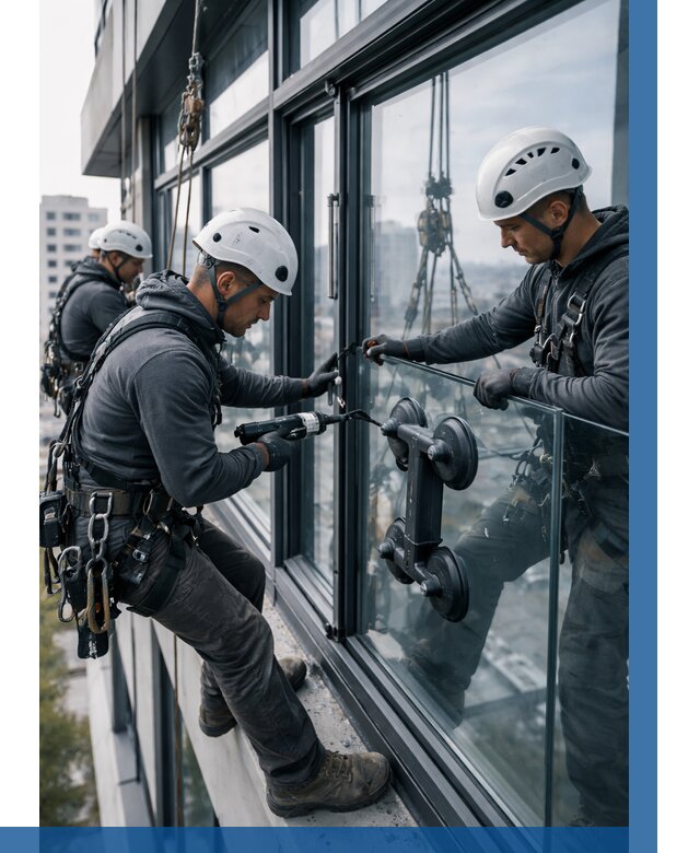 Витражное остекление зданий в Конаково от 3548 р. | ВЫСОТНИК-Кнк