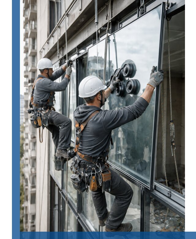 Витражное остекление фасадов и лоджий в Конаково под ключ