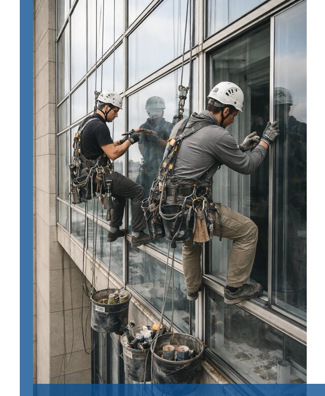 Ремонт витражных конструкций и фасадного остекления в Конаково