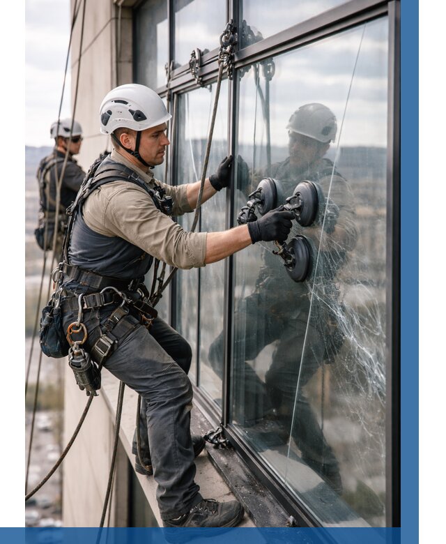 Замена стекла в витраже в Конаково под ключ от 8616 р. | ВЫСОТНИК-Кнк